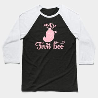 My First Boo. My First Halloween. Halloween Costume for Babies. Baseball T-Shirt